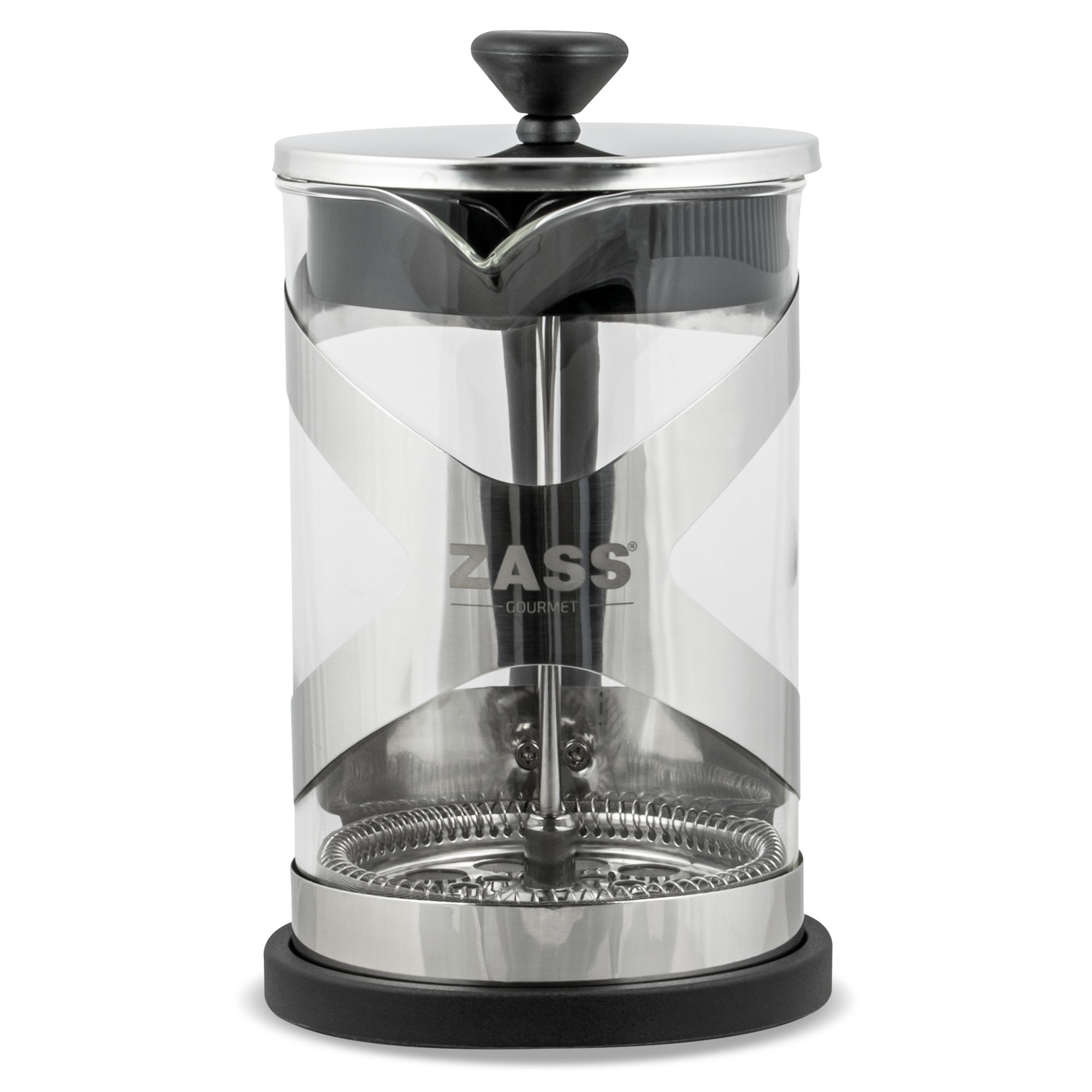Presa franceză pentru cafea ZASS Gourmet ZG-FPC 01, 800 ml, sticlă și inox