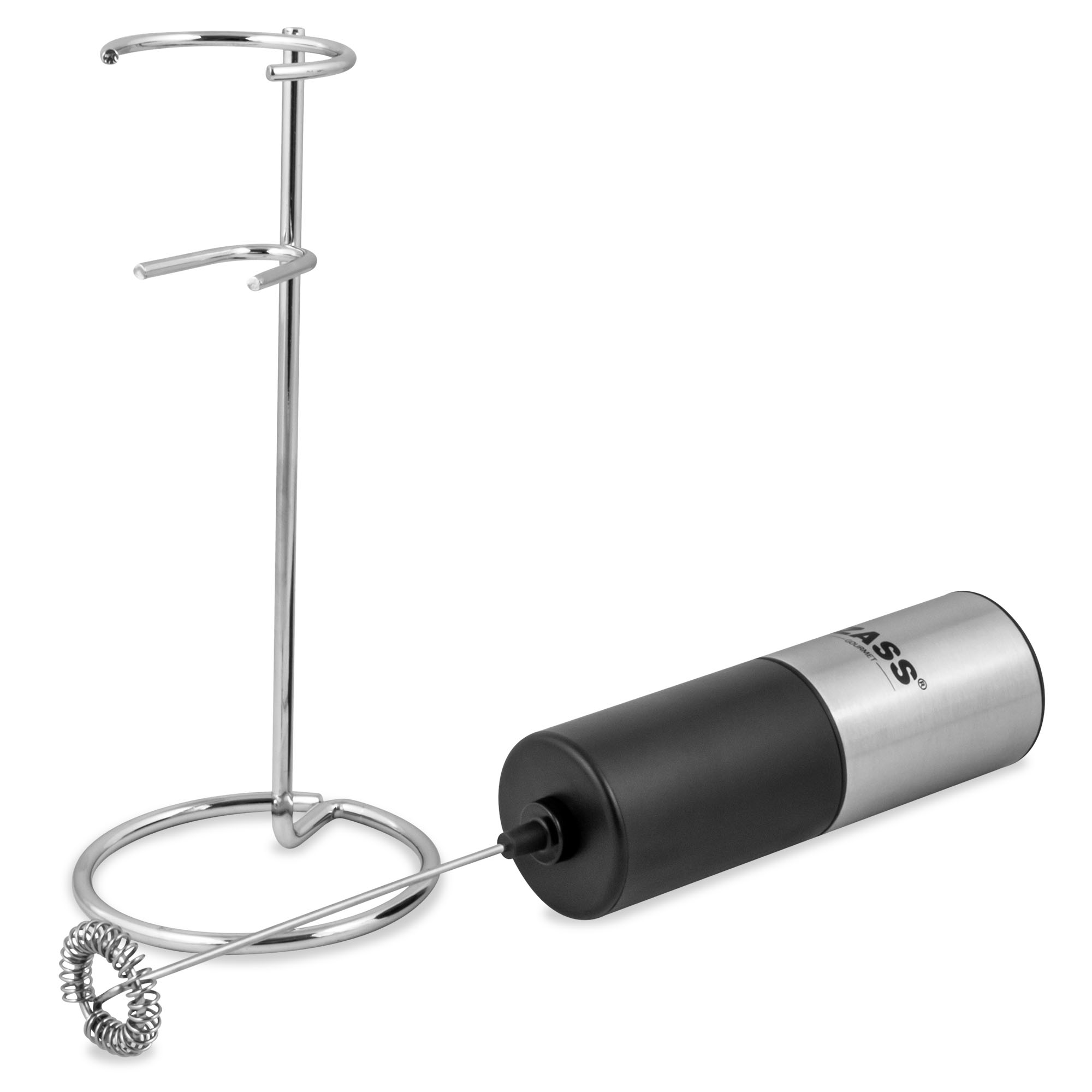 Spumator de lapte electric ZASS Gourmet ZEMF 02, inox, cu suport metalic