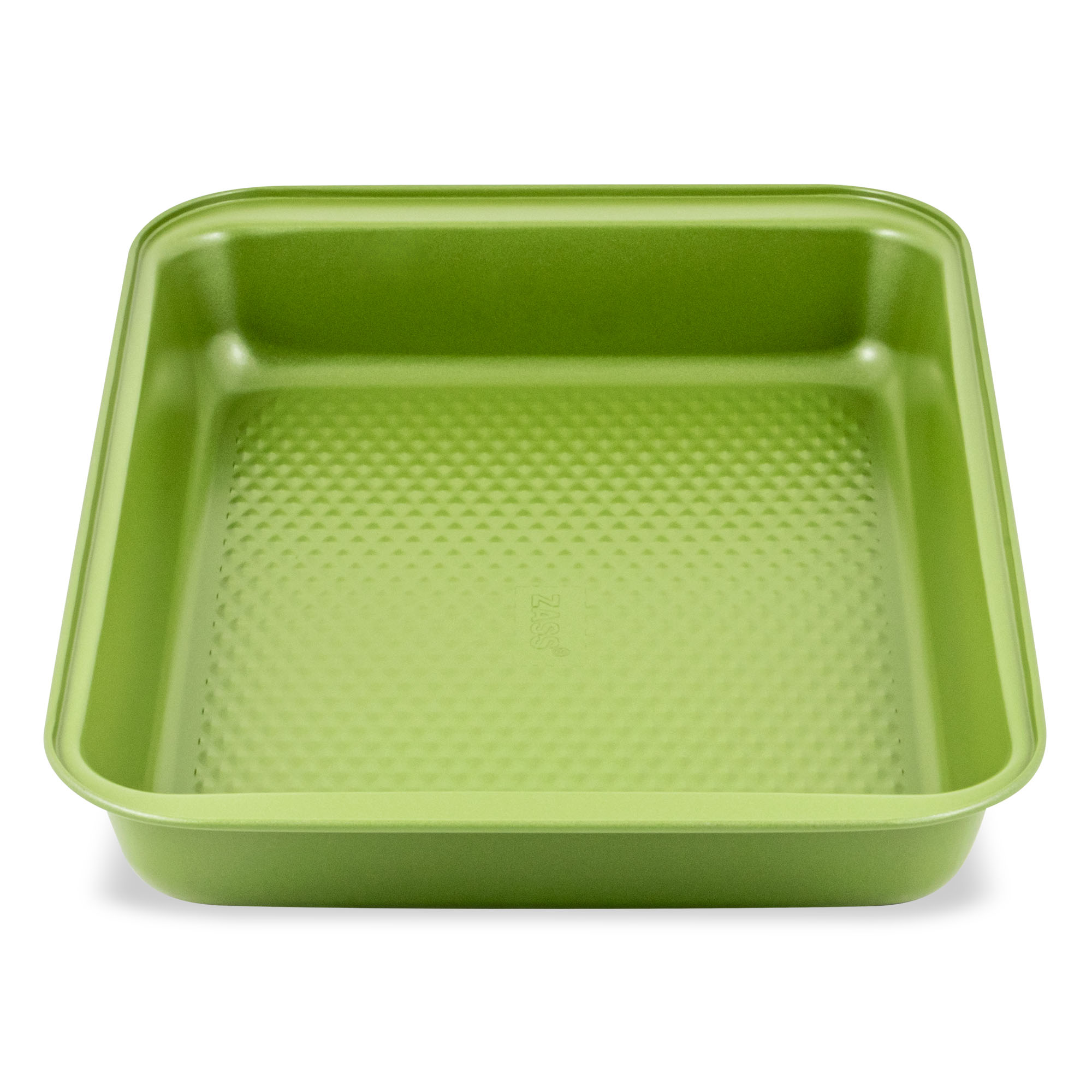 Tavă de copt dreptunghiulară Zass Gourmet, antiaderentă, verde, 37x25,5x5 cm
