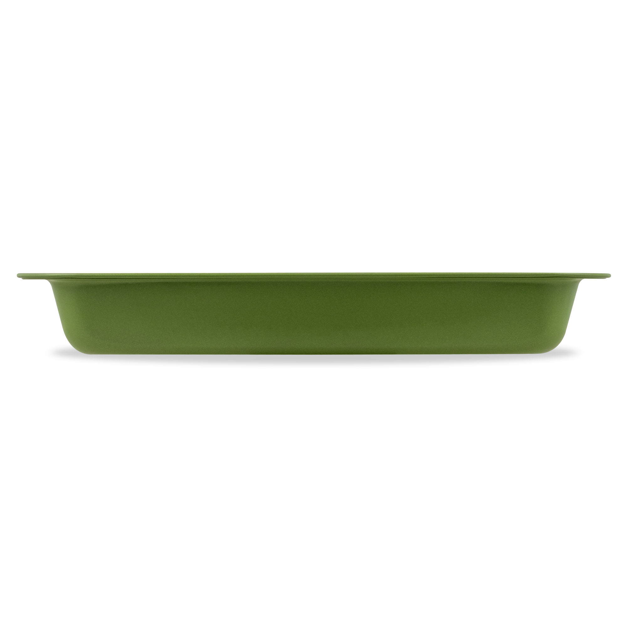 Tavă de copt dreptunghiulară Zass Gourmet, antiaderentă, verde, 37x25,5x5 cm