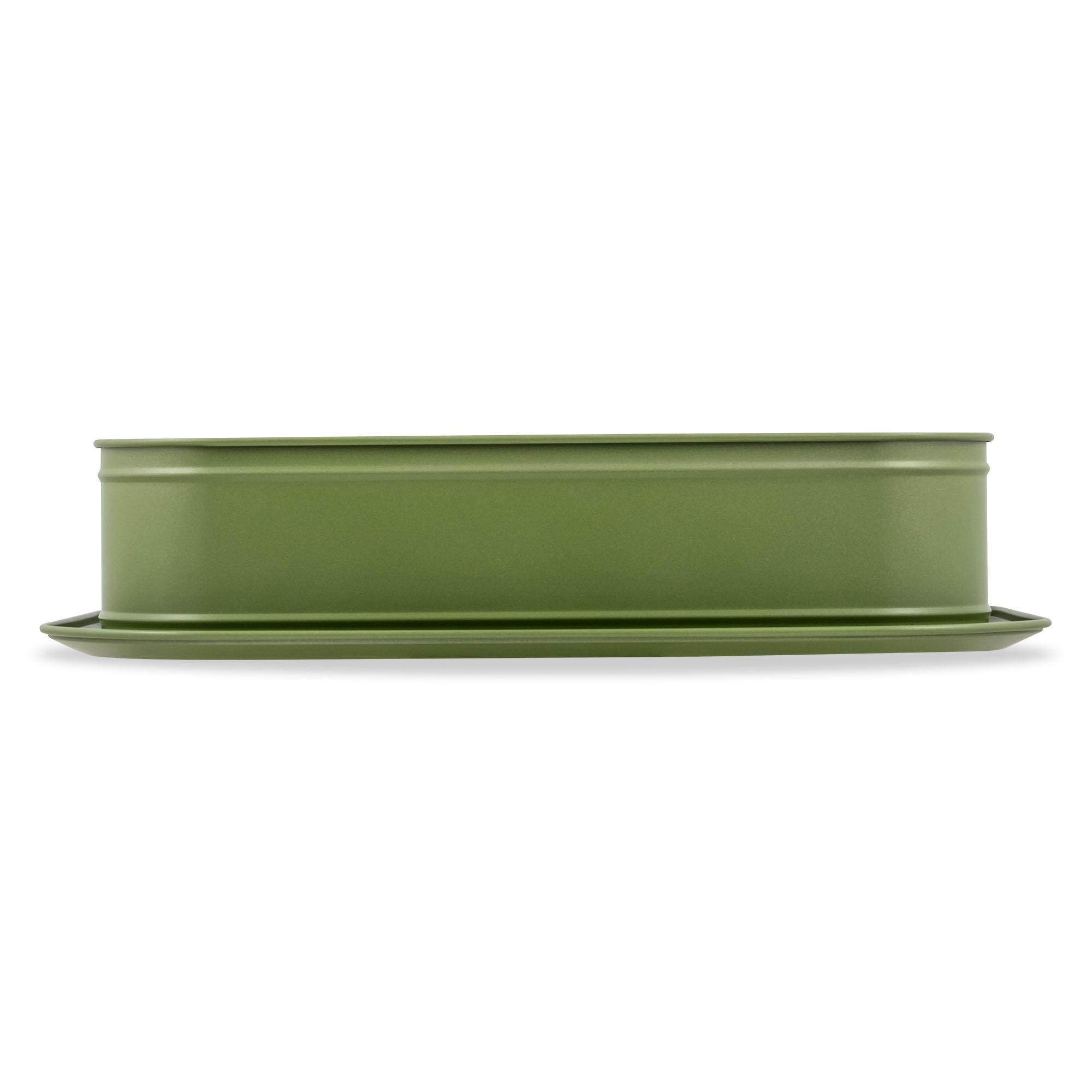 Tavă de copt dreptunghiulară cu bază detașabilă Zass Gourmet 39x28x8 cm, verde