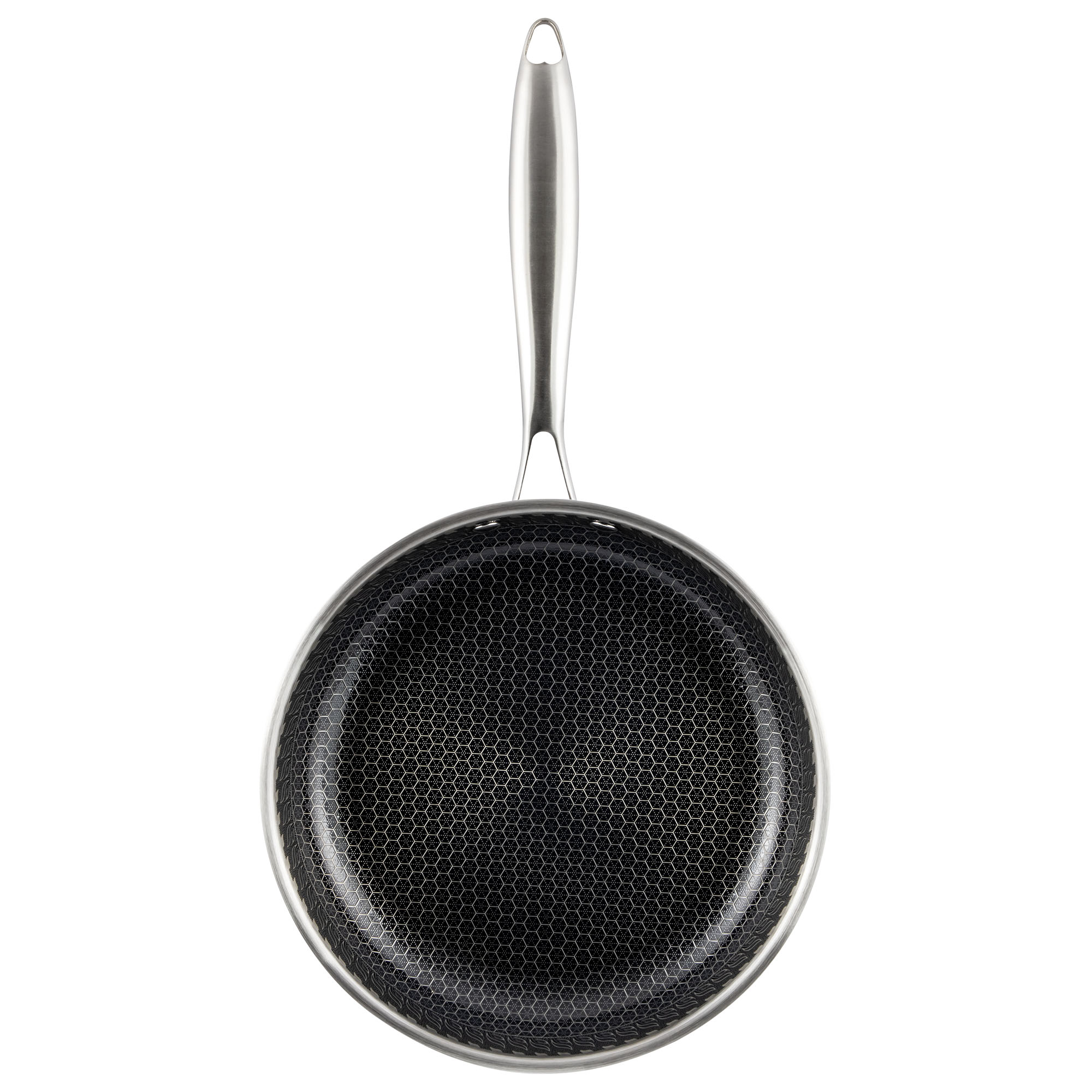 Tigaie din inox 24 cm cu acoperire ceramică tip fagure Zass Gourmet