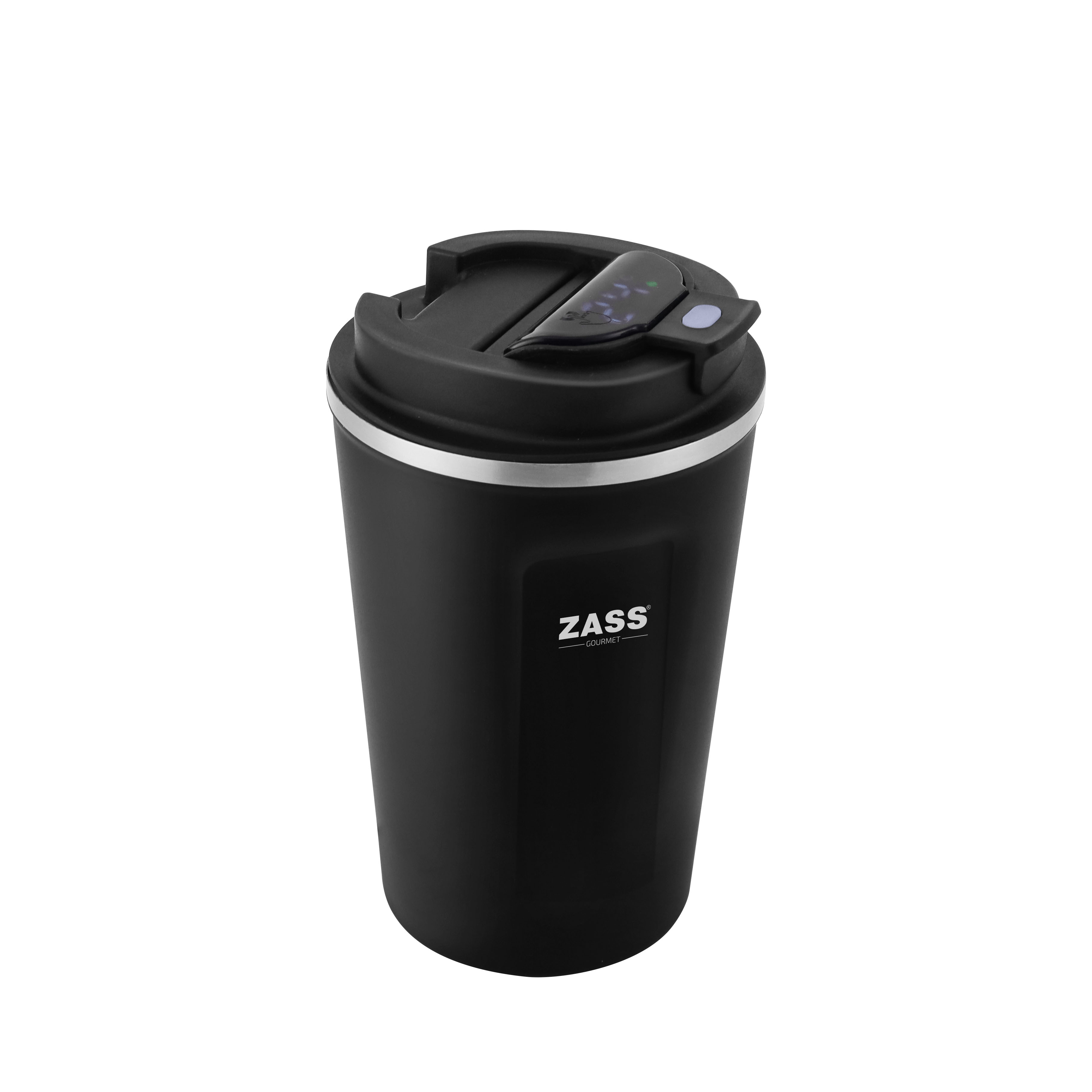 Cană smart pentru cafea 380 ml ZASS ZG-CM 01, negru mat