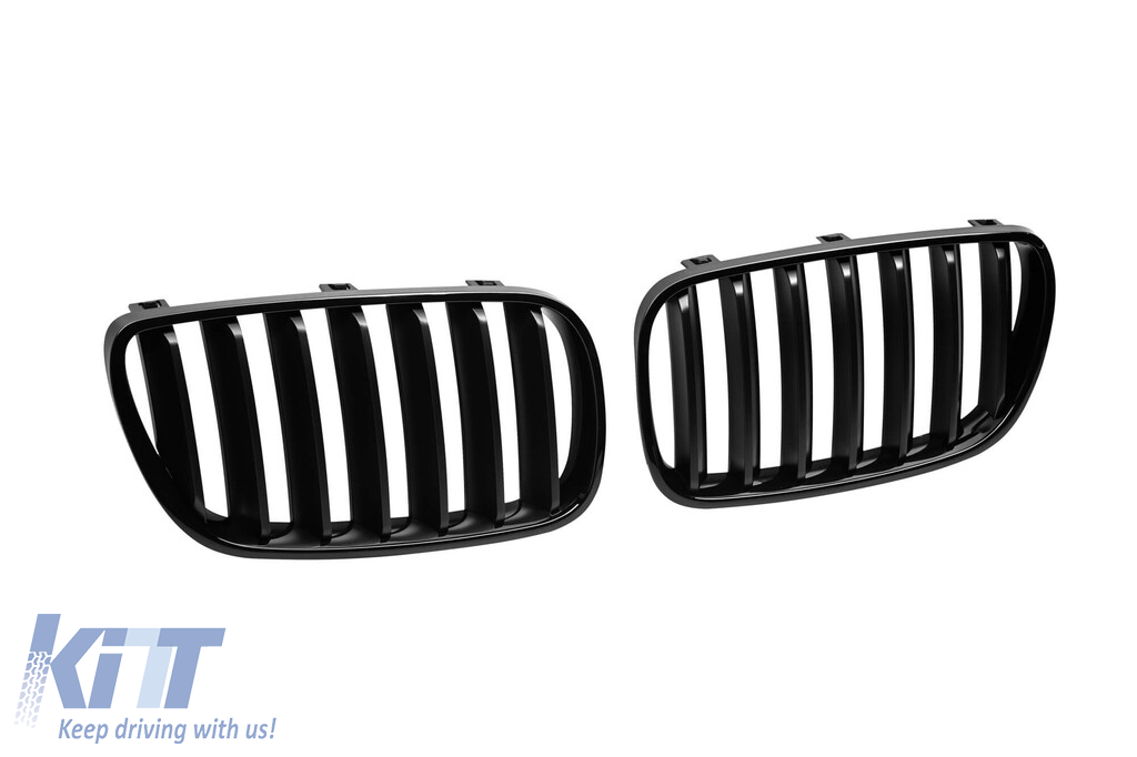 Grile rinichi negre potrivite pentru BMW X3 E83 2007-2010 Performance AutoTuning