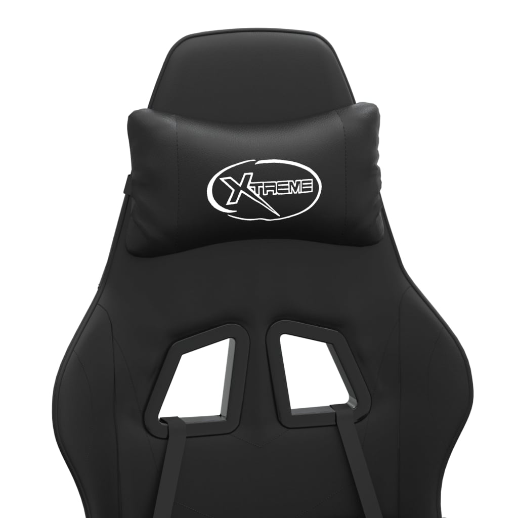 Scaun pentru jocuri, negru, piele ecologică GartenMobel Dekor