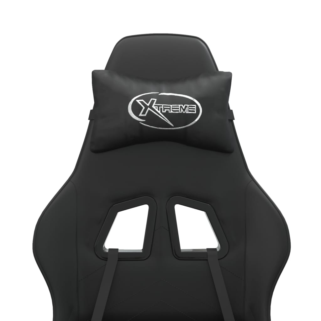 Scaun pentru jocuri, negru, piele ecologică GartenMobel Dekor