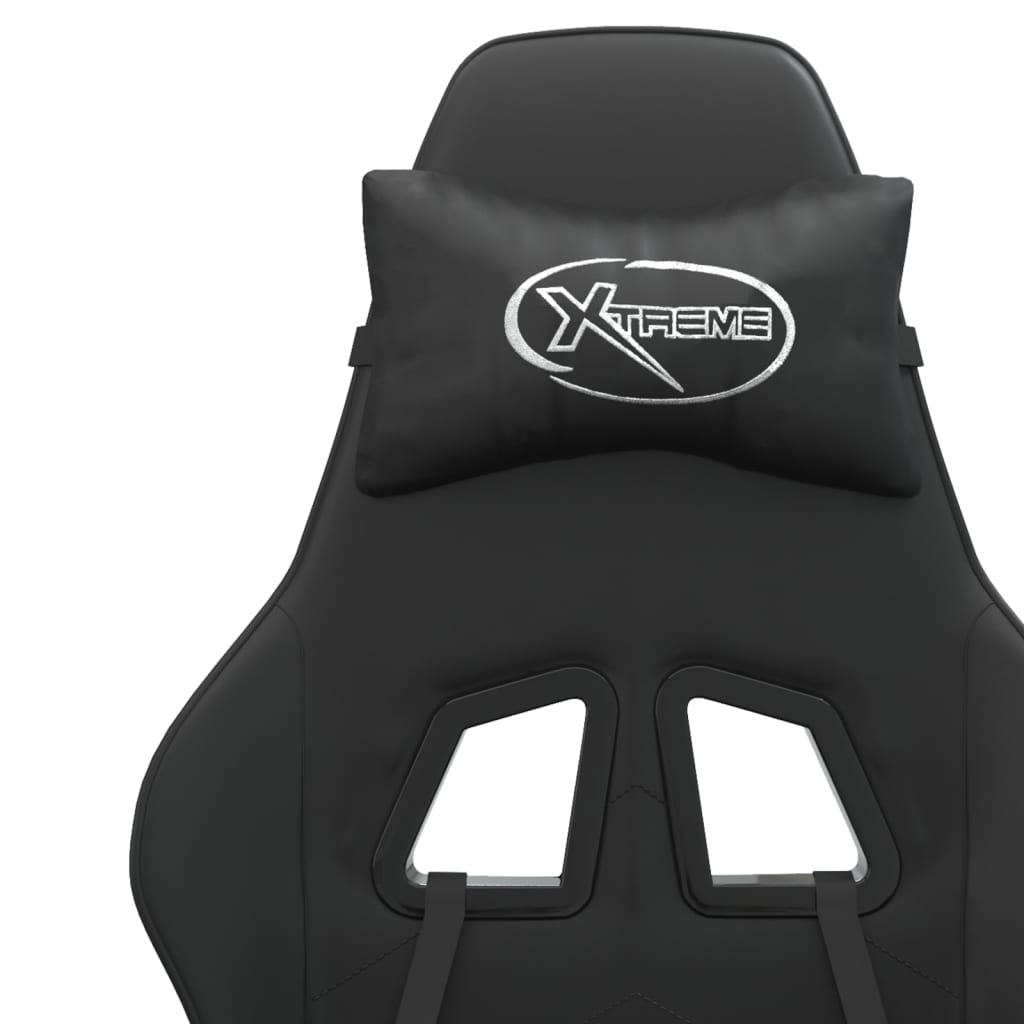 Scaun pentru jocuri, negru, piele ecologică GartenMobel Dekor