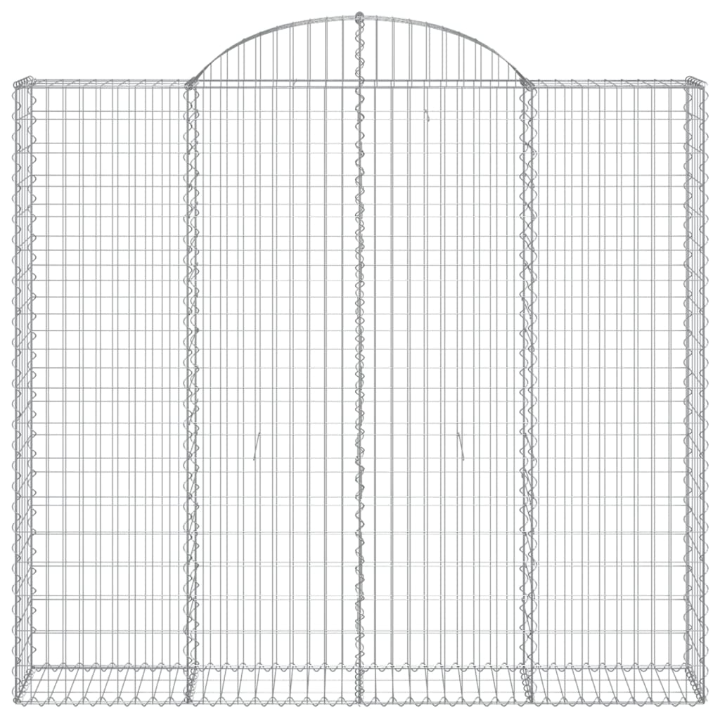 Coșuri gabion arcuite 3 buc, 200x30x180/200cm, fier galvanizat GartenMobel Dekor