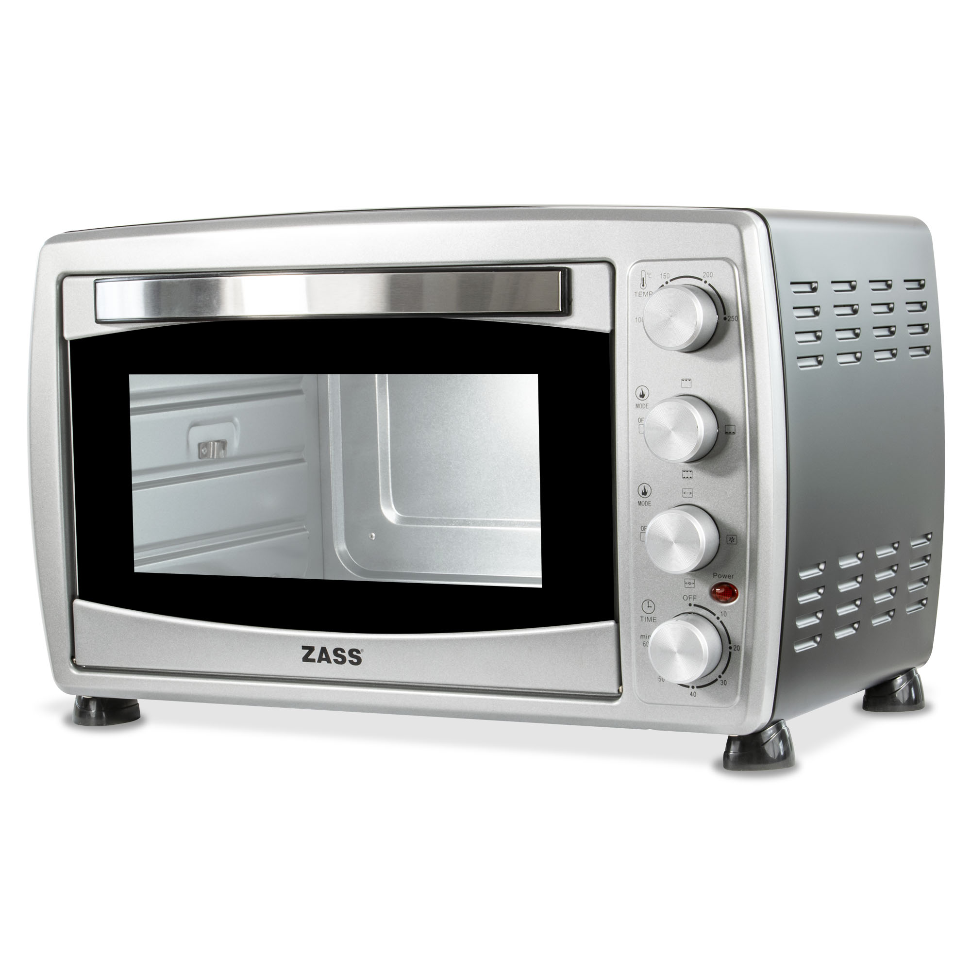 Cuptor electric cu convectie si rotisor ZASS ZEO 38 CR, 38L, 1600W