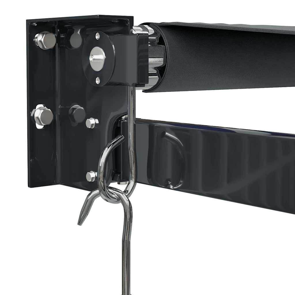 Copertină retractabilă, antracit, 3,5x2,5 m, textil și aluminiu GartenMobel Dekor