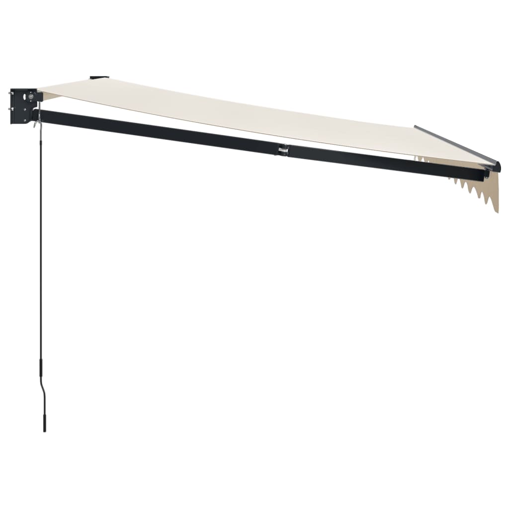 Copertină retractabilă, crem, 3,5x2,5 m, textil și aluminiu GartenMobel Dekor