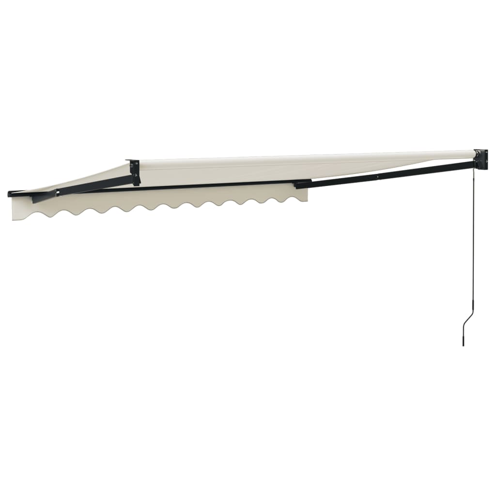 Copertină retractabilă, crem, 3,5x2,5 m, textil și aluminiu GartenMobel Dekor