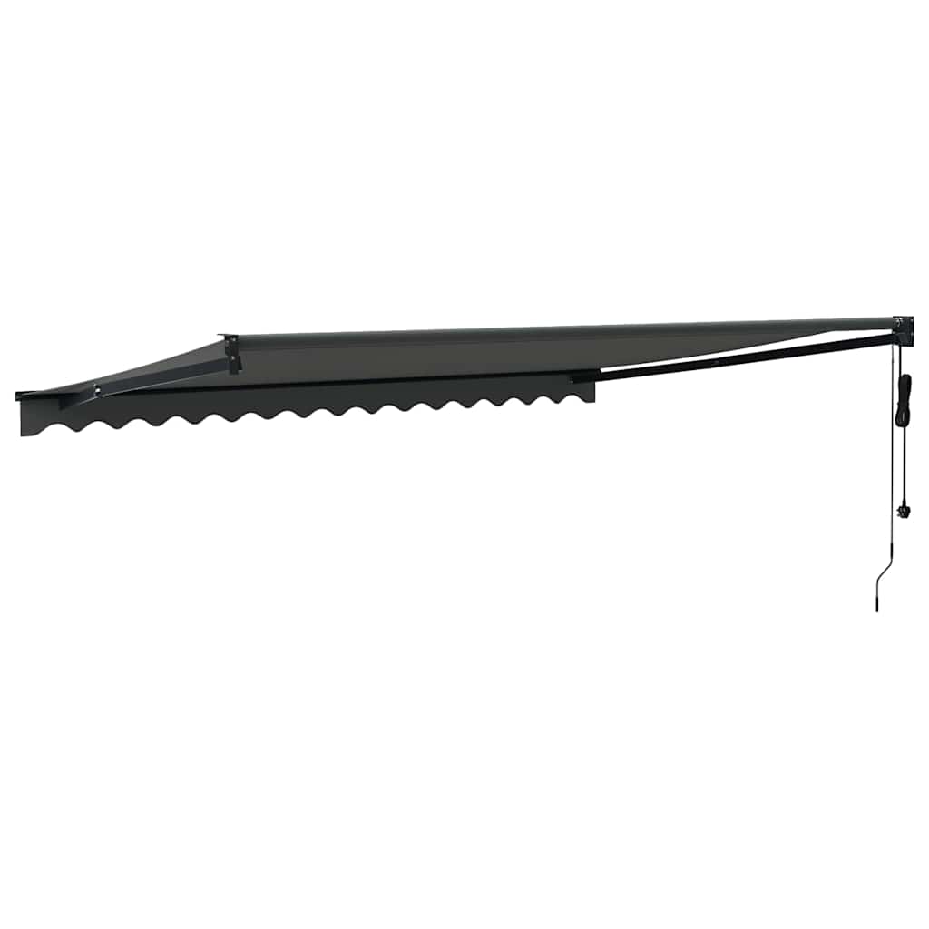 Copertină retractabilă automată, antracit, 4,5x3 m GartenMobel Dekor