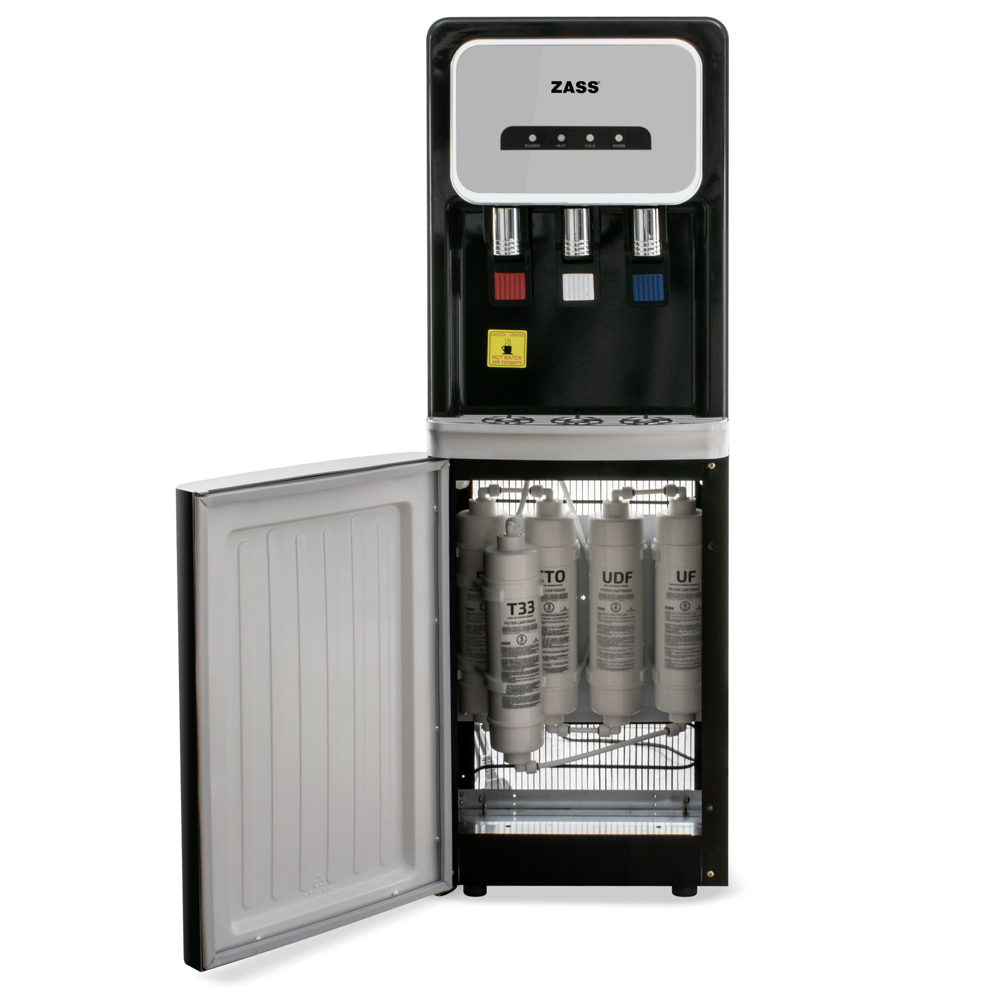 Dozator de apă de podea ZASS ZWD 25 WF, filtrare 5 trepte, negru