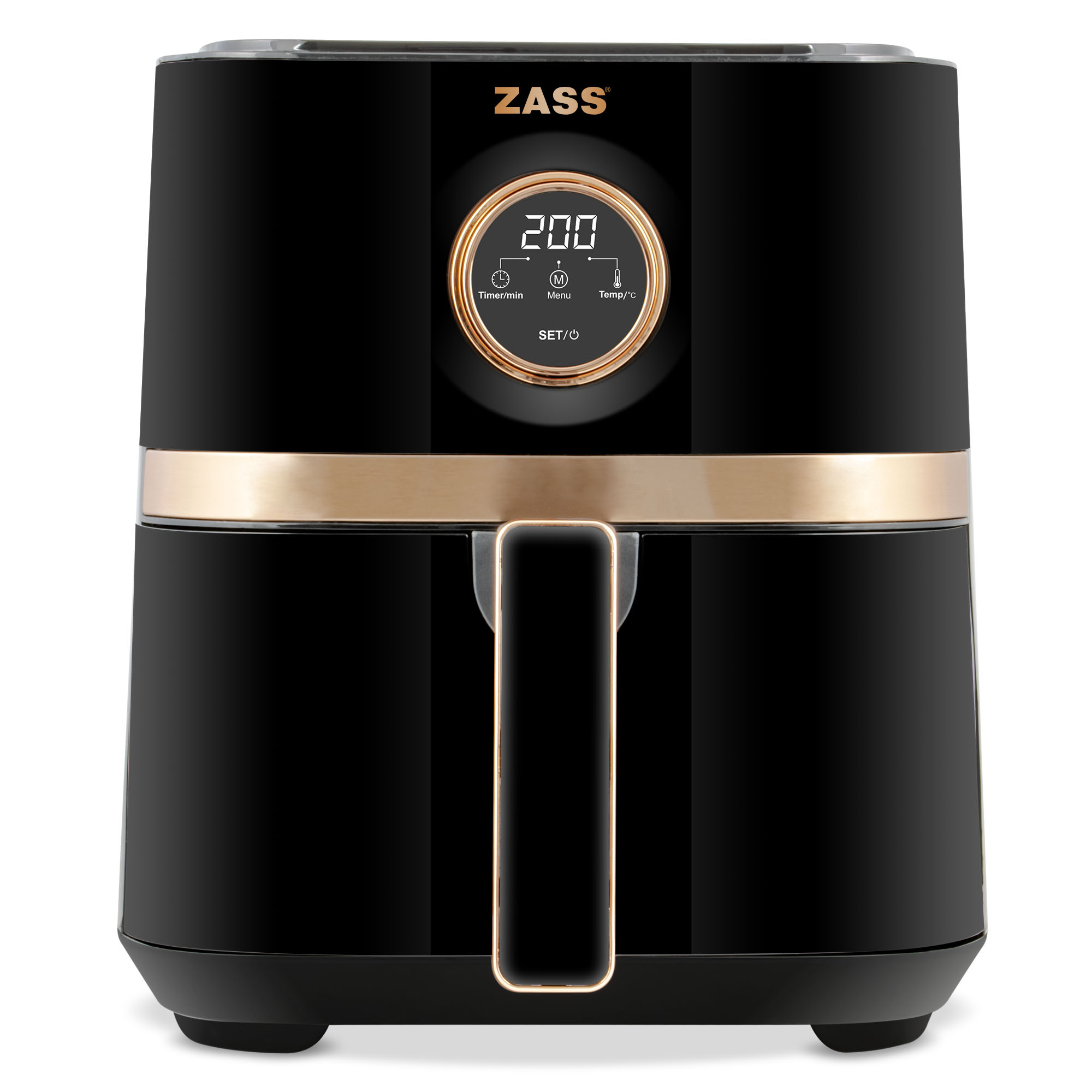 Friteuză cu aer cald ZASS ZAF 20 Rose Gold, 5L, digitală, 1450W