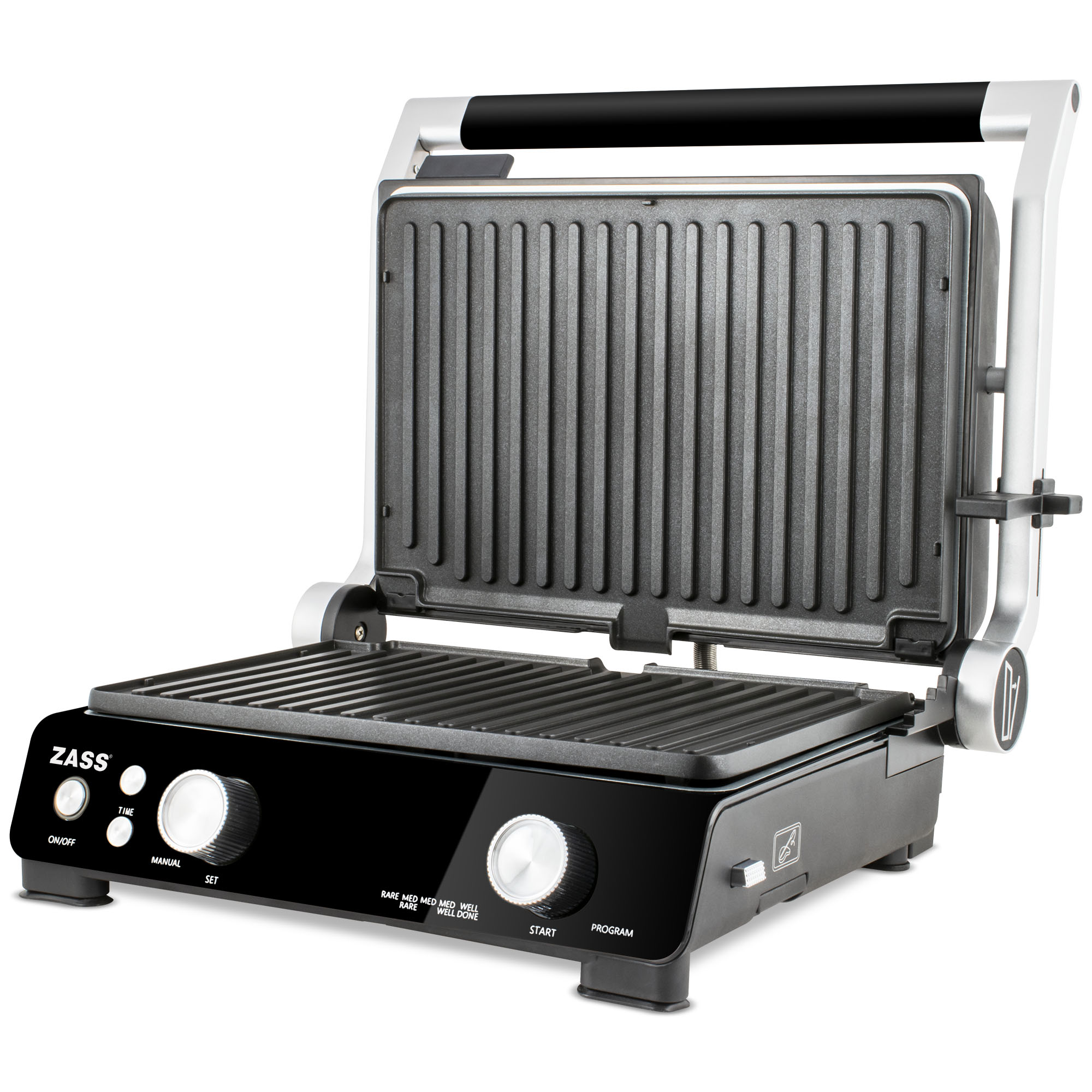 Grill electric digital multifuncțional Zass ZDG 10, 2000W