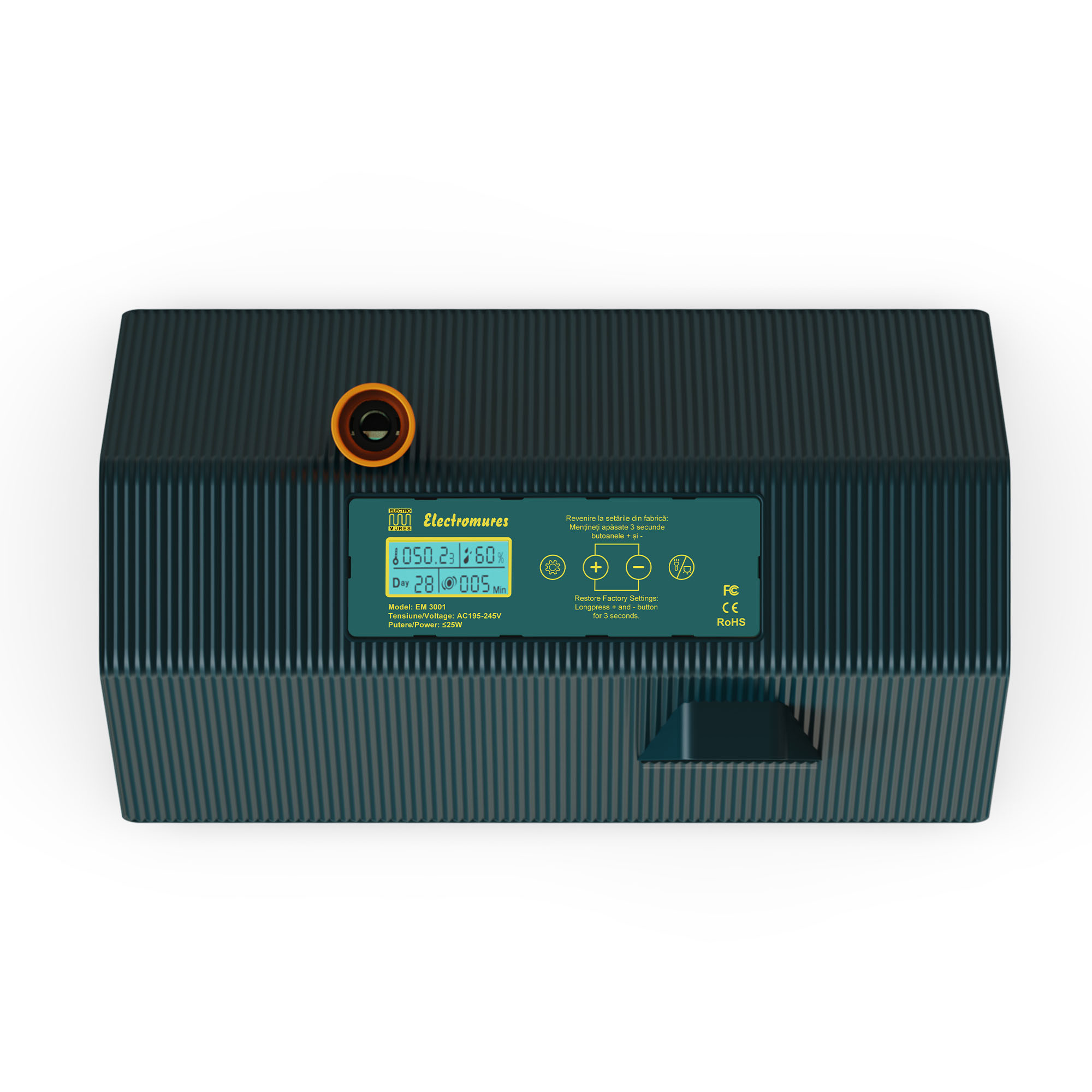 Incubator automat pentru 10 ouă cu afișaj umiditate Electromureș EM 3001