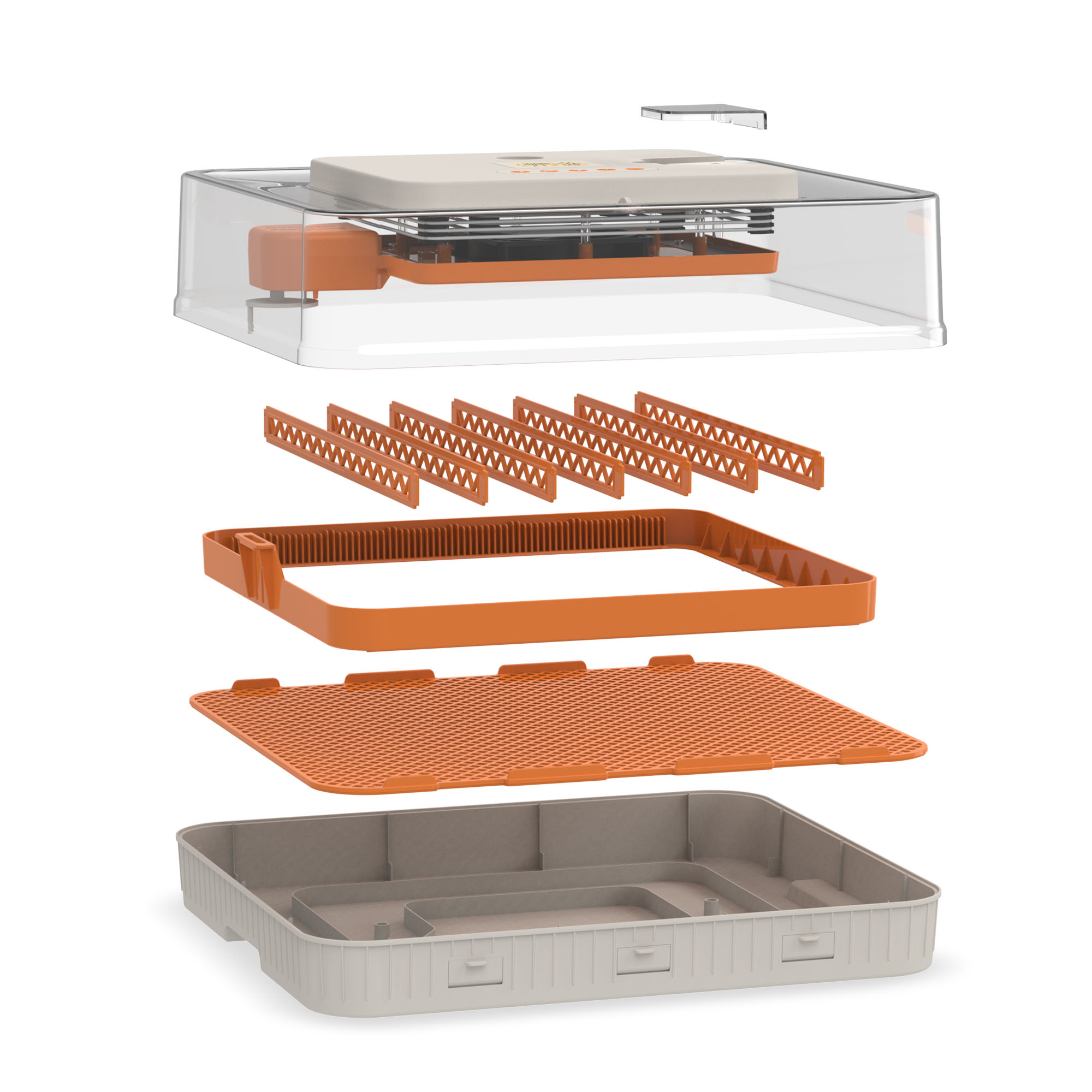 Incubator automat 56 ouă cu alimentare duală 230V/12V Electromureș EM 3003