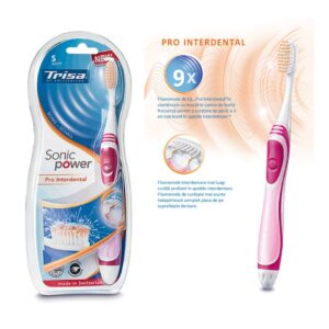 Periuță de dinți electrică sonică Trisa Sonic Power Pro Interdental Soft
