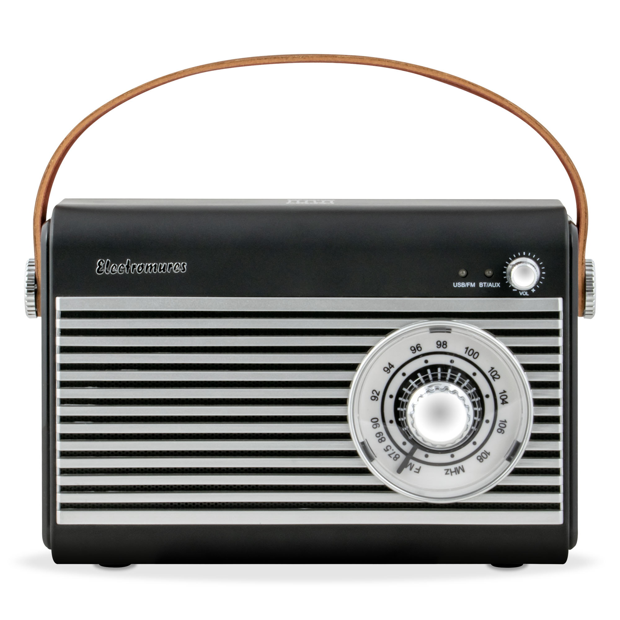 Radio retro portabil cu Bluetooth, FM și USB Electromureș EM 1007
