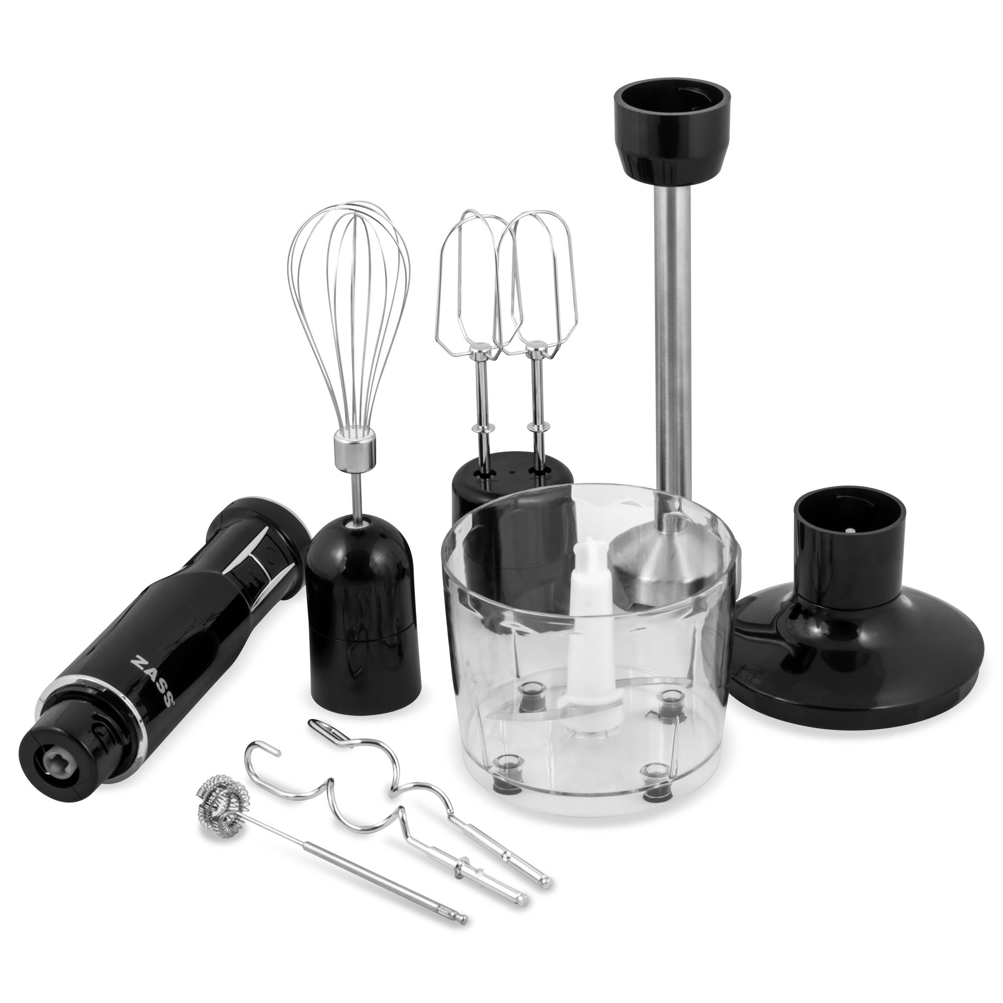Blender vertical multifunctional ZASS ZHB 12 MF, 1000W, 5 accesorii