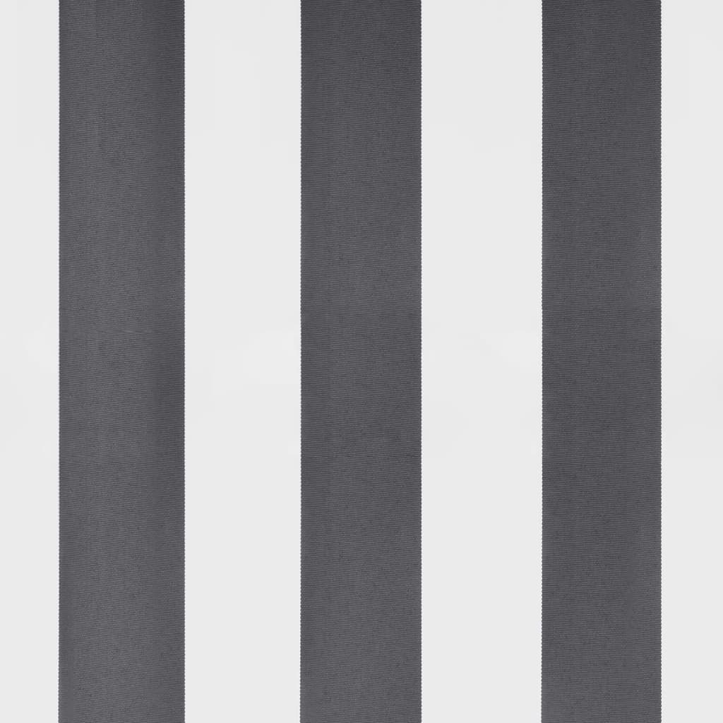 Copertină retractabilă antracit/alb, 3,5x2,5 m, textil/aluminiu GartenMobel Dekor