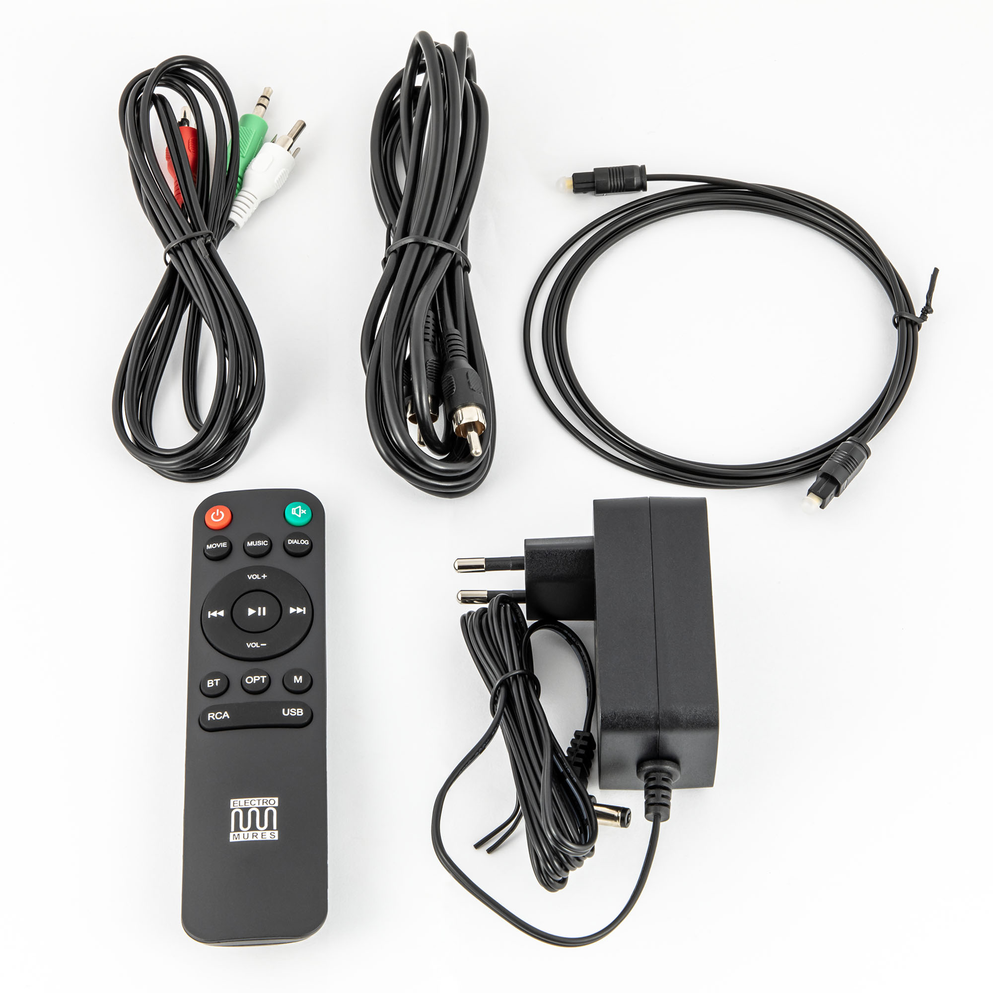 Boxe de raft active Bluetooth Electromures EM 1022, USB/Optic/RCA, Wood