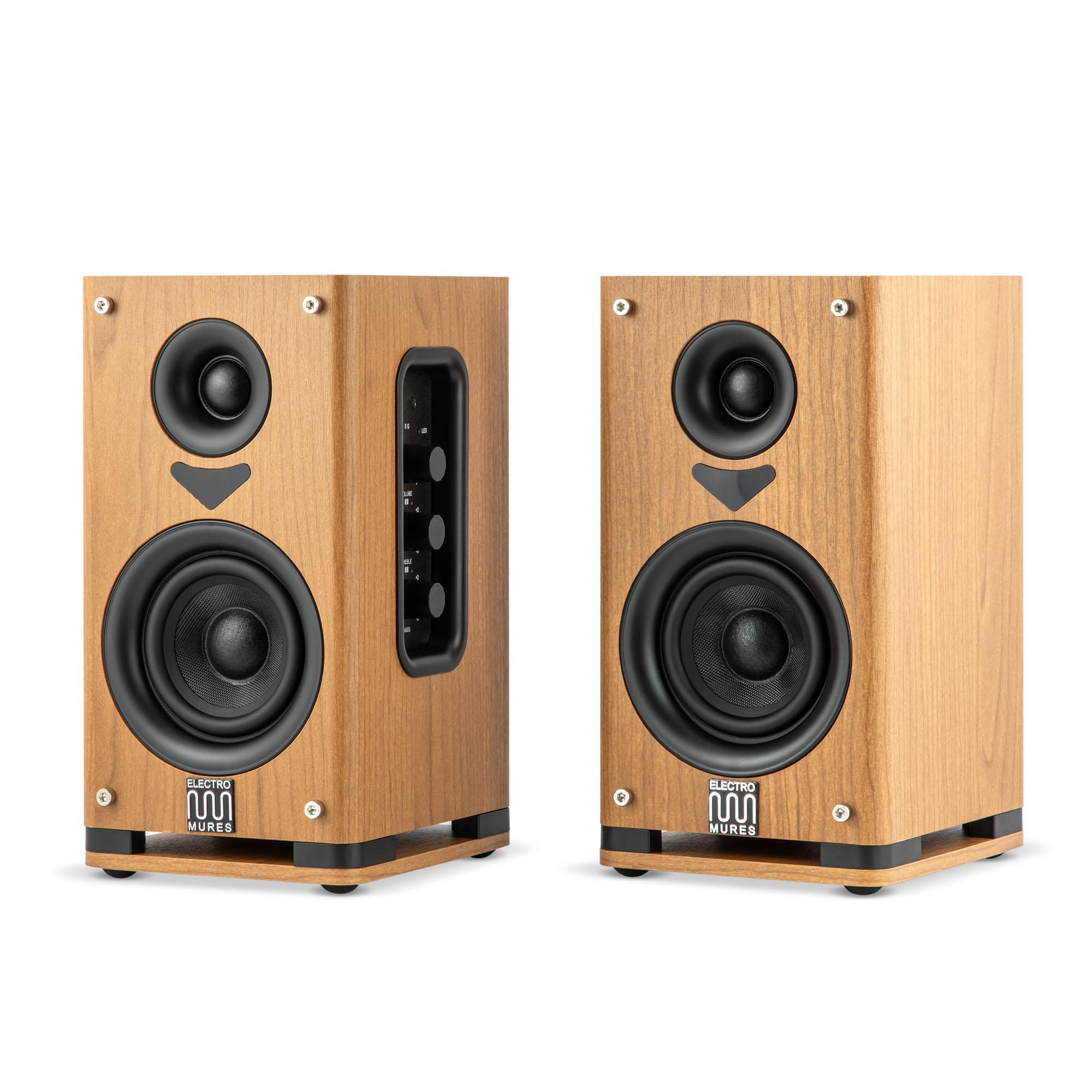 Boxe de raft active Bluetooth Electromures EM 1022, USB/Optic/RCA, Wood