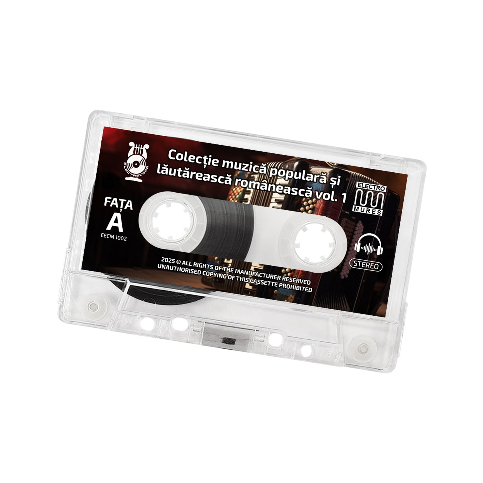 Casetă audio cu muzică populară și lăutărească românească Vol. 1
