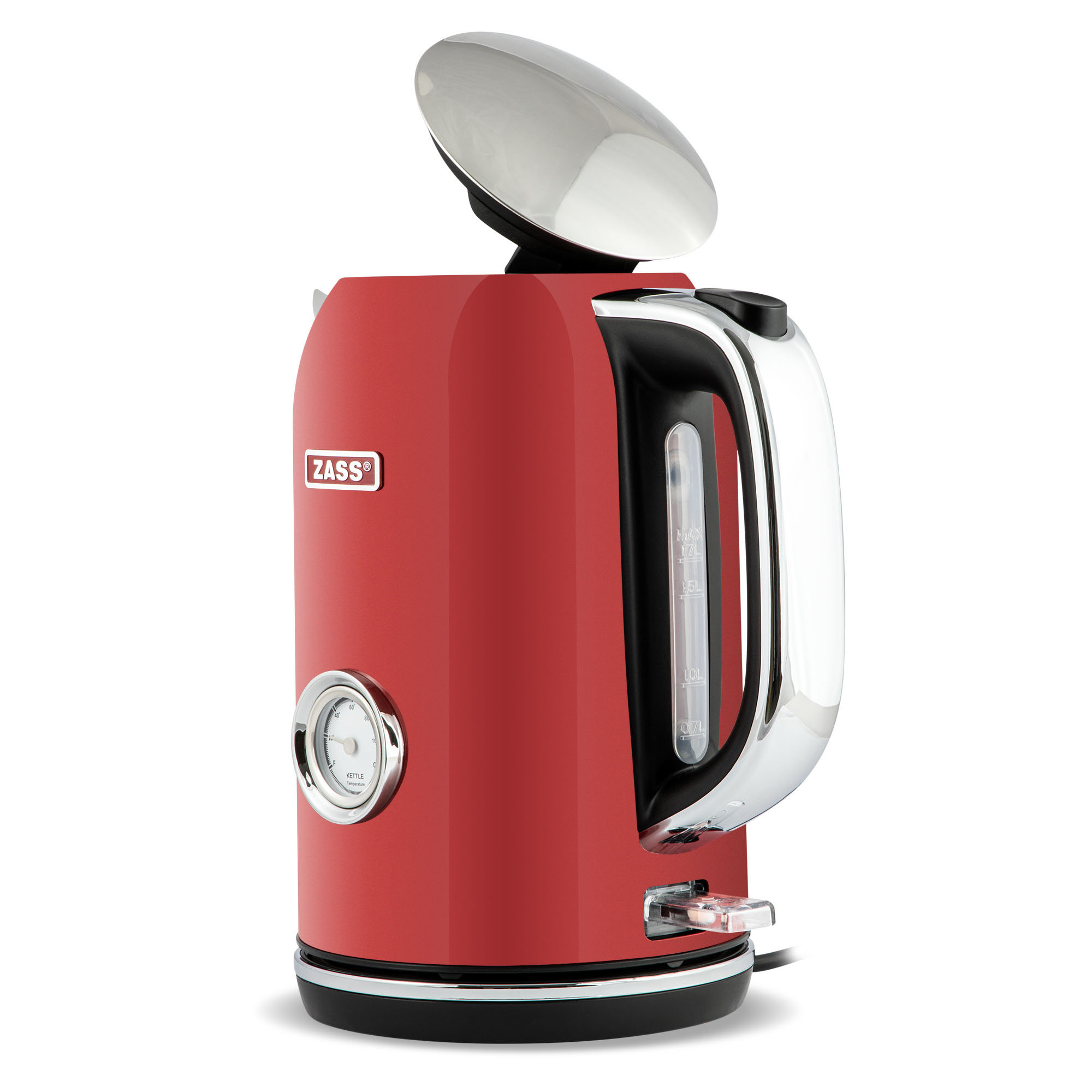 Fierbator electric ZASS ZCK 15 Scarlet Sage, 1,7L, termometru