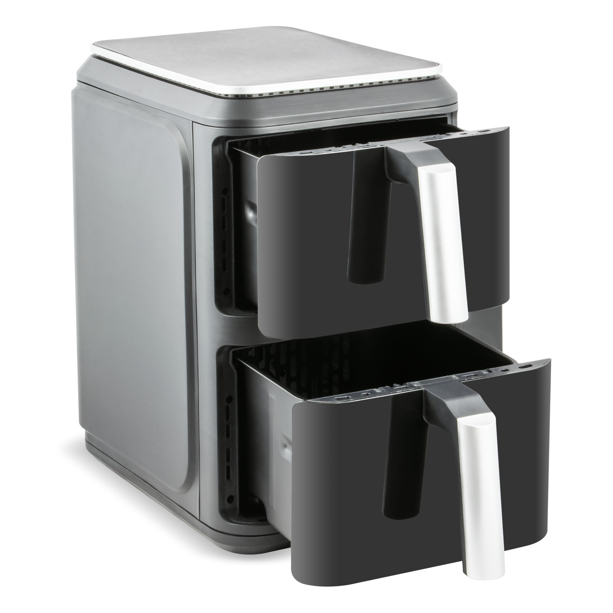 Friteuză cu aer cald dublă ZASS ZAF 16, 2 coșuri, 10,4 litri