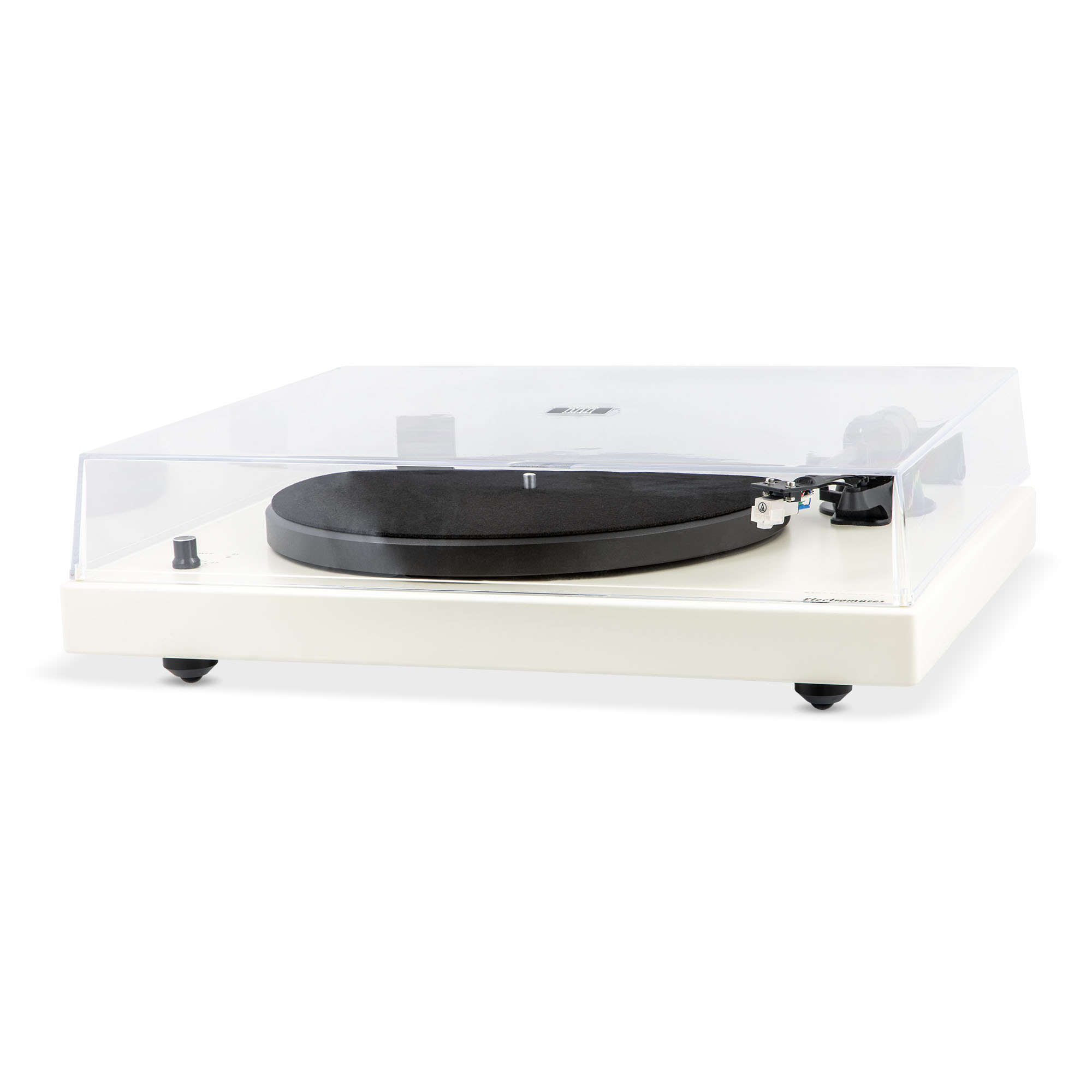 Pick-up Electromures EM 1023 alb cu doza MM, Bluetooth si transmisie prin curea