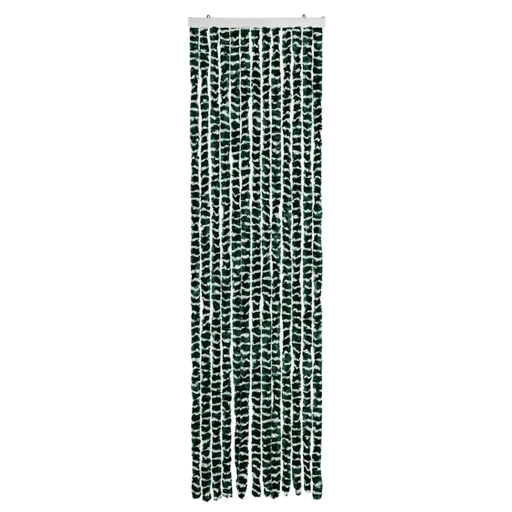 Perdea pentru insecte, verde și alb, 56 x 185 cm, chenille GartenMobel Dekor