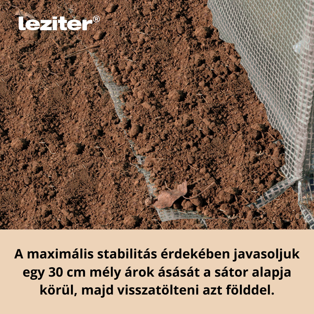 Sera pentru răsaduri Leziter 180x140x94 cm, alb, folie termică