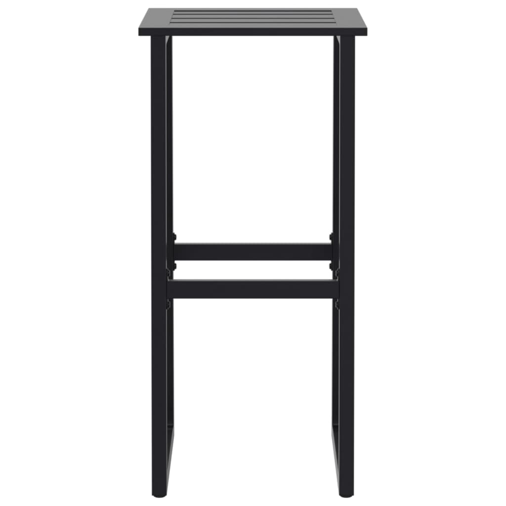 Set bar de grădină 5 piese, negru, oțel vopsit electrostatic GartenMobel Dekor