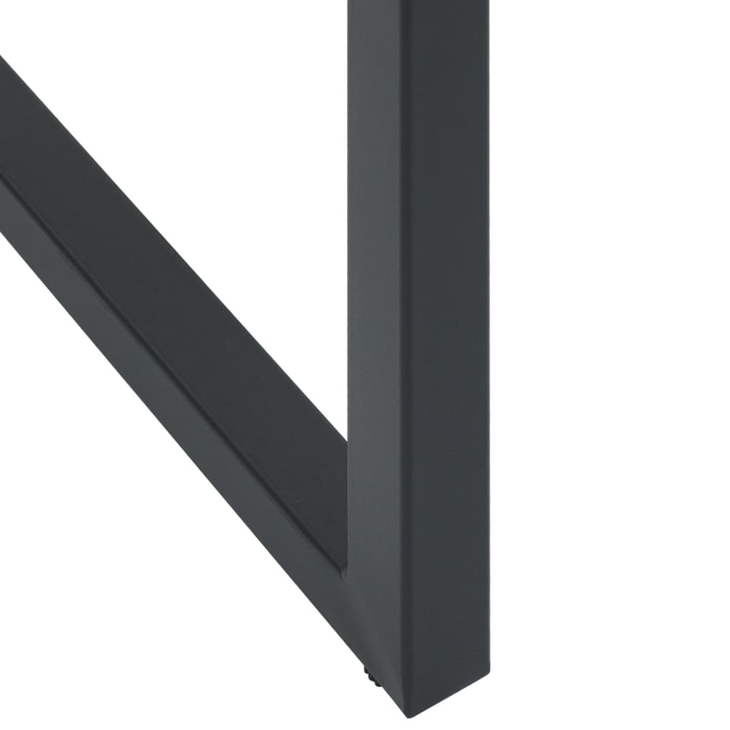 Set bar de grădină 5 piese, negru, oțel vopsit electrostatic GartenMobel Dekor