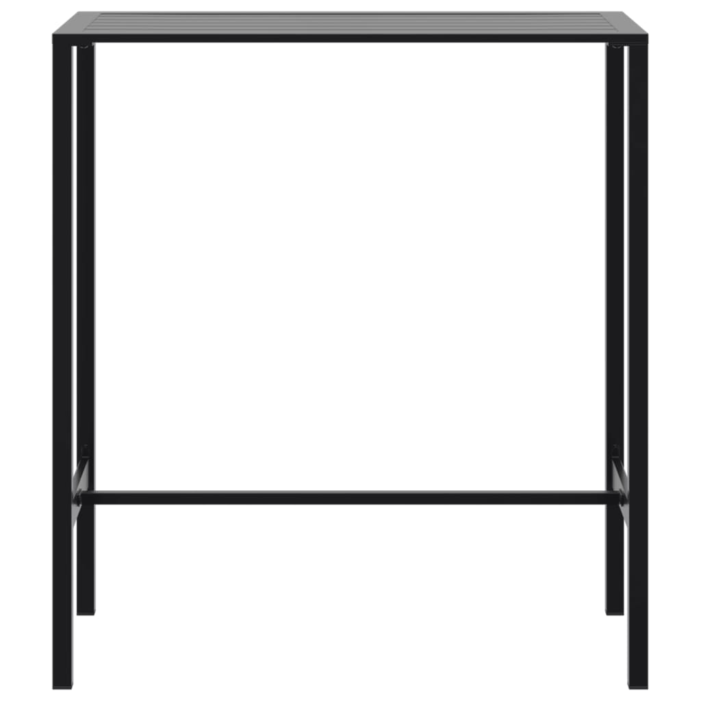 Set bar de grădină 5 piese, negru, oțel vopsit electrostatic GartenMobel Dekor