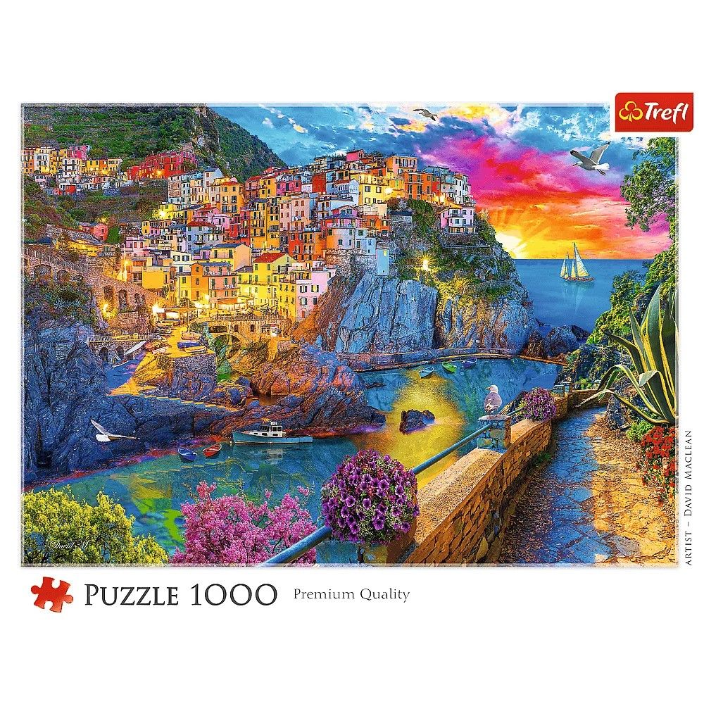 PUZZLE TREFL 1000 O PLIMBARE DE SEARA PRIN CINQUE TERRE SuperHeroes ToysZone