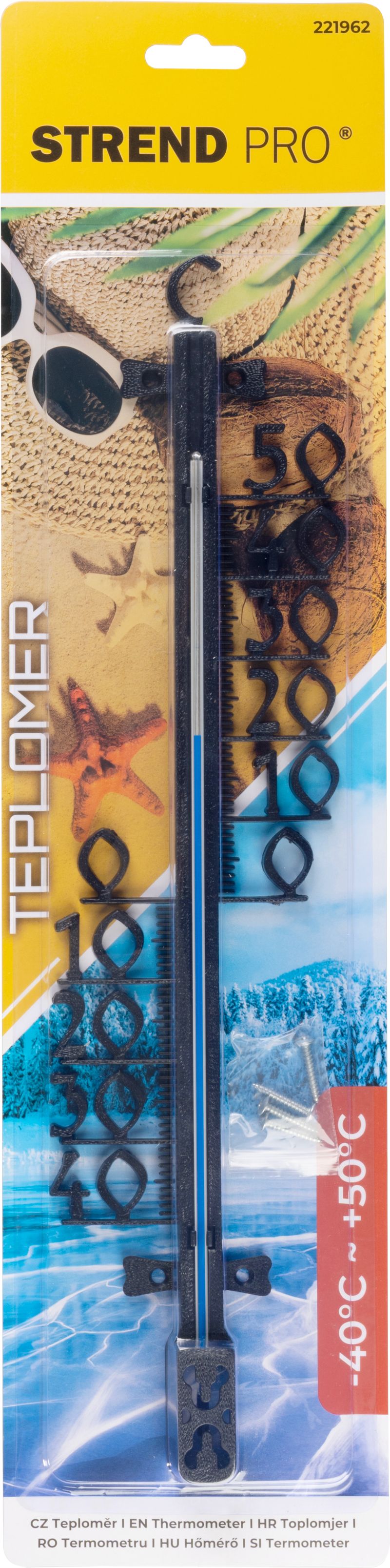 Teplomer Strend Pro TMS-157 Decora, vonkajší, 470x110x25 mm, plast