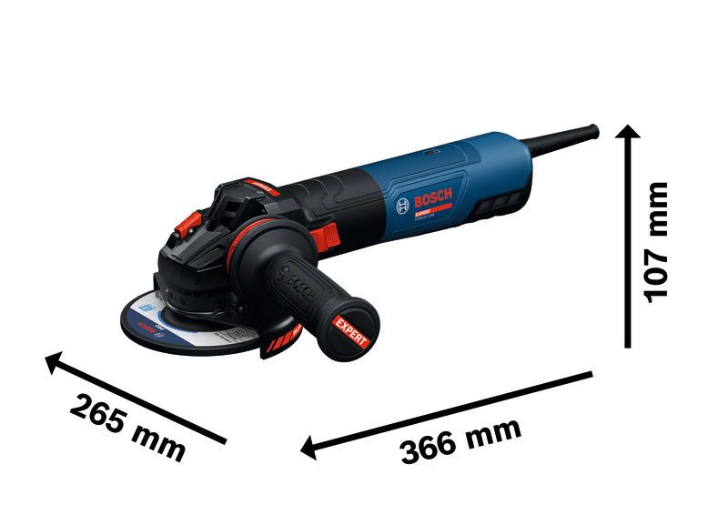 Polizor unghiular Bosch EXWS20-125B, 2000W, 125 mm, M14, cu accesorii