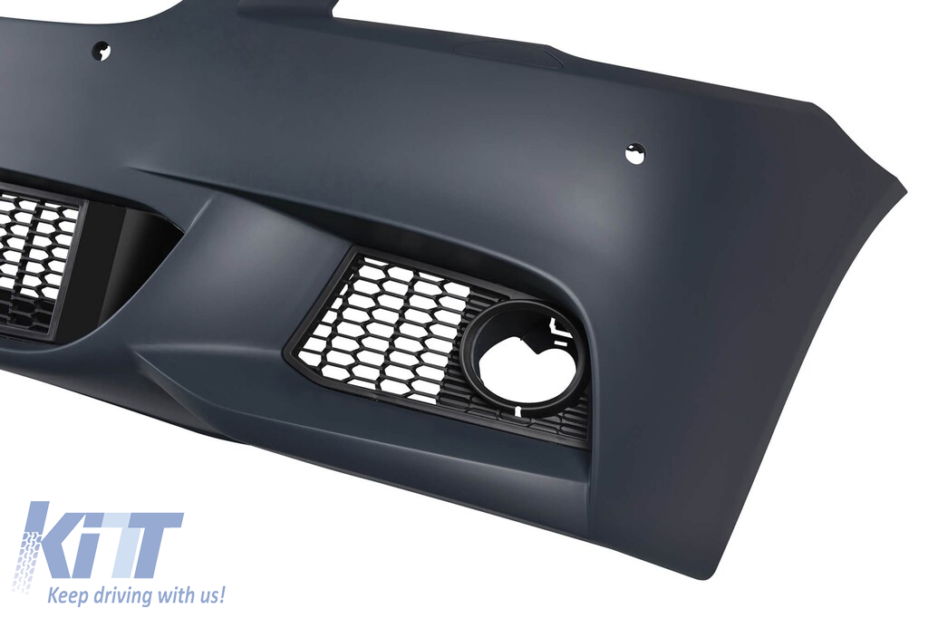 Bara frontală M Technik potrivită pentru BMW Seria 5 F10 sedan, F11 touring 2010-2013 cu PDC, cu duze de spălare, fără lumini de ceață Performance AutoTuning