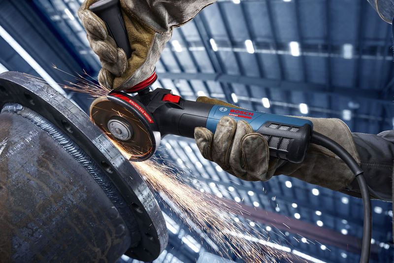 Polizor unghiular Bosch EXWS20-125B, 2000W, 125 mm, M14, cu accesorii