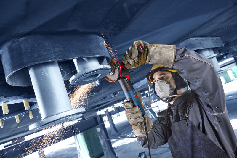 Polizor unghiular Bosch EXWS20-125SB 2000W, 125 mm, M14, cu accesorii