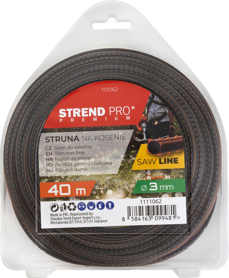 Fir pentru motocoasă Strend Pro Premium SawLine 3 mm, 40 m, zimțat