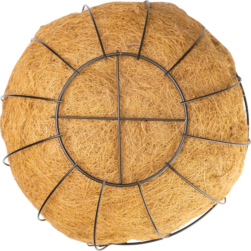 Ghiveci suspendat cu suport metalic si cocos, 40 cm, Strend Pro