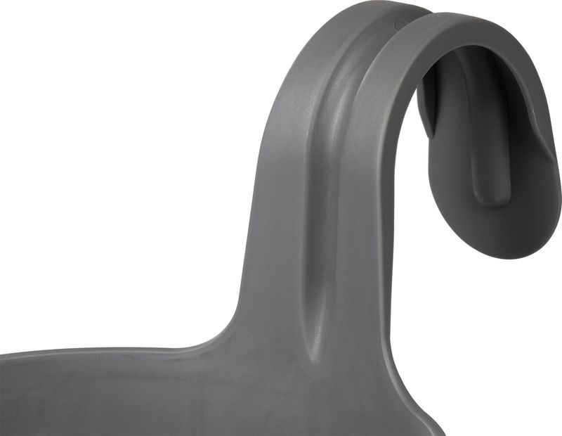 Ghiveci suspendat Strend Pro gri din PP, 26x18x24,5 cm, pentru balcon