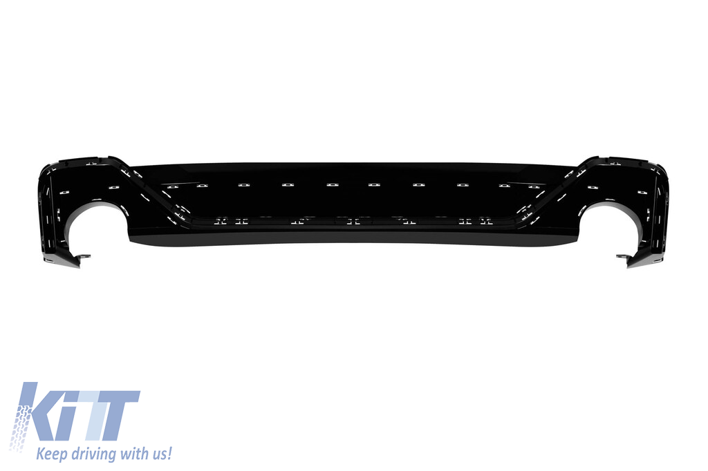 Bara spate RS6 2021 potrivită pentru Audi A6 Avant, Allroad 2015-2018 cu ieșiri de evacuare negre Performance AutoTuning