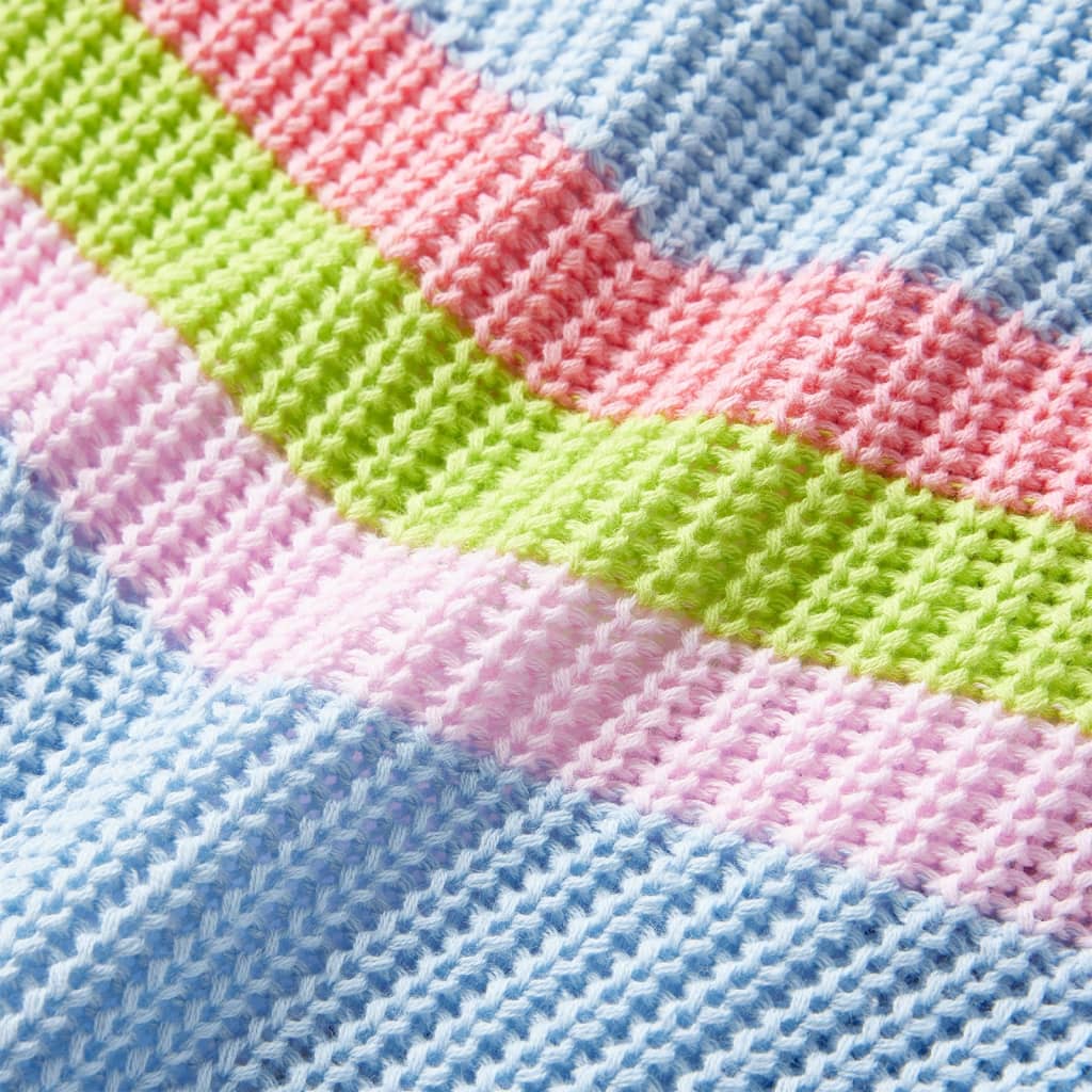 Pulover pentru copii tricotat, albastru, 128 GartenMobel Dekor