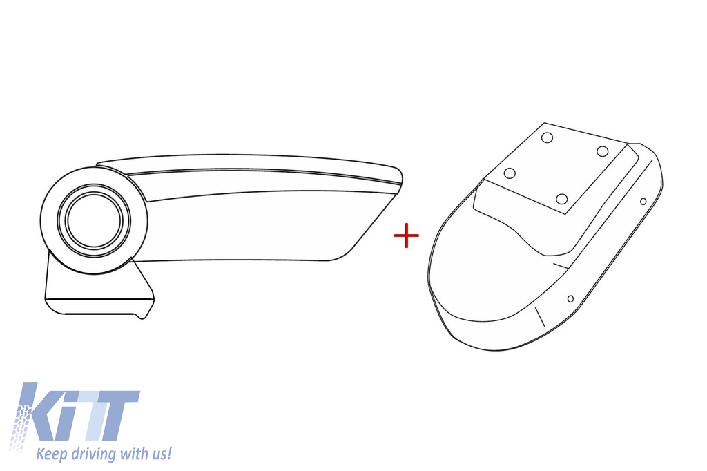 Bratara Rati model Armster 3 cu piele eco neagră potrivită pentru Opel Corsa E 2014-2019 Performance AutoTuning