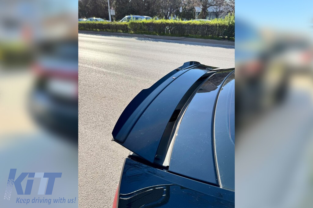Spoiler tip S-Line Maxton Design potrivit pentru portbagajul Audi A7 C8 după 2017, lac negru Performance AutoTuning